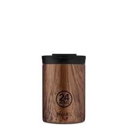 24BOTTLES Thermobecher Travel Tumbler Sequoia Wood (0.35 l, Braun)