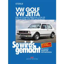 VW Golf 9/74-8/83, VW Scirocco 2/74-4/81, VW Jetta 8/79-12/83, VW Caddy 9/82-4/92