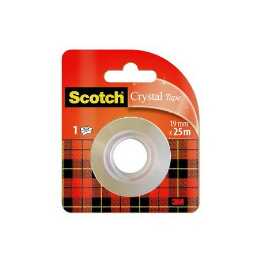 SCOTCH Nastro da ufficio Crystal (19 mm x 25 m, 1 pezzo)