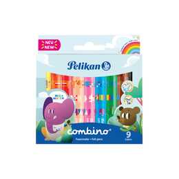 PELIKAN Combino Super 411 Crayon feutre (Multicolore, 9 pièce)