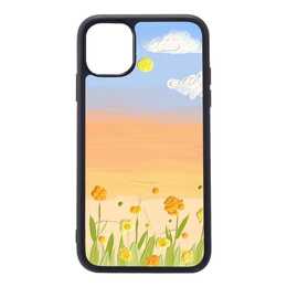 EG Backcover (iPhone 14 Plus, Blumen, Orange)