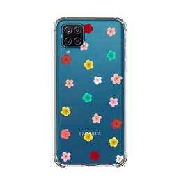 EG Backcover (Galaxy A22 5G, Fleurs, Transparent)