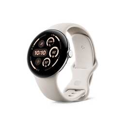 GOOGLE Pixel Watch 3 (45 mm, Aluminium, Silber)