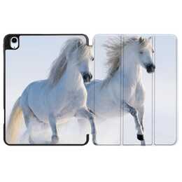 EG Housse (10.9", iPad (10. Gen. 2022), Chevaux, Blanc)