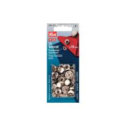 PRYM GROUP Boutons poussoirs Anorak (Argent, Laiton, 10 pièce)