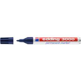 EDDING Marqueur permanent (Bleu, 1 pièce)