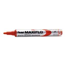 PENTEL Whiteboard Marker Maxiflo-Slim (Rot, 1 Stück)