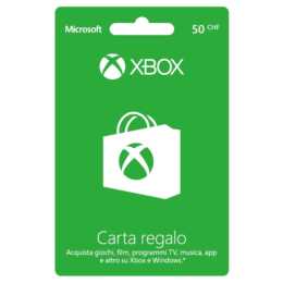 Xbox Live CHF 50 Geschenk-/Guthabenkarte (ESD, IT)