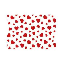 BRAUN + COMPANY Geschenkpapier Lovely (Rot, Weiss, Herz)