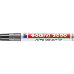 EDDING Permanent Marker 3000 (Grau, 1 Stück)