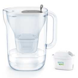 BRITA Filtro acqua da tavola Style (1.4 l, Grigio chiaro, Grigio)