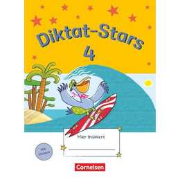 Diktat-Stars, Allgemeine Ausgabe, 4. Schuljahr, Übungsheft, Mit Lösungen