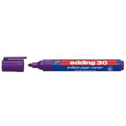 EDDING Permanent Marker 30 Brilliant (Violett, 1 Stück)