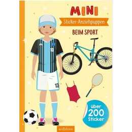 Mini-Sticker-Anziehpuppen - Beim Sport