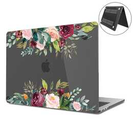 EG Hardcase (MacBook Air 13" M2 2022, Fiore, Transparente, Nero)