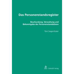 Das Personenstandsregister