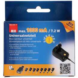 MAX HAURI Netzteil 3 V - 12 V Universal (Eurostecker, Typ C, 1.8 m, Schwarz)