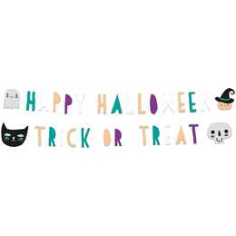 FOLAT Girlande Happy Halloween (2 Stück)