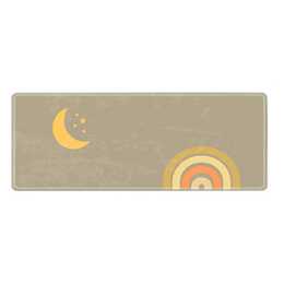 EG Tapis de bureau (Bureau à domicile, Lune, Kaki)