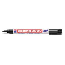 EDDING Permanent Marker 8000ORG-1 (Schwarz, 1 Stück)