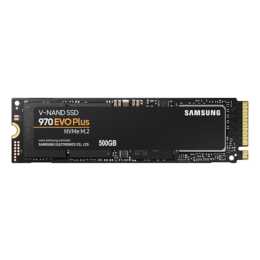 SAMSUNG SSD 970 EVO Plus NVMe M.2 2280 (PCI Express, 500 GB, Noir)