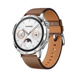 HUAWEI Watch GT4 (46 mm, Edelstahl, Braun)