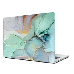 EG Coque rigide (Macbook Air 15" M2 2023, Marbre, Vert)