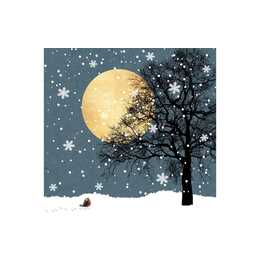 BRAUN + COMPANY Serviette en papier Moonlight Night (33 cm x 33 cm, 20 pièce)