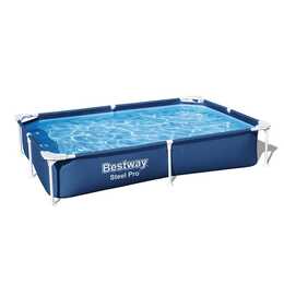 BESTWAY Piscina fuori terra con struttura tubolare in acciaio Steel Pro Frame (221 cm x 150 cm x 43 cm)