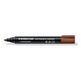 STAEDTLER Pennarello indelebile Lumocolor 352 (Marrone, 1 pezzo)