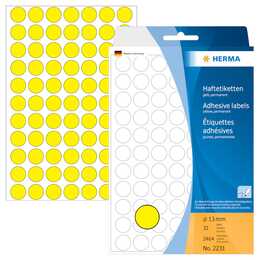 HERMA Feuilles d'étiquettes d'imprimante (13 x 13 mm)