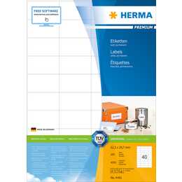 HERMA Druckeretikettenbogen (29.7 x 52.5 mm)