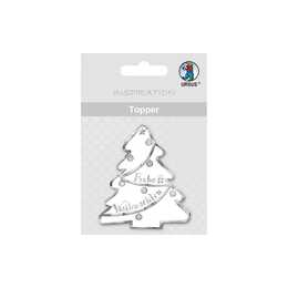 URSUS Decorazione (8 Stk, Argento, Bianco, Albero di Natale)