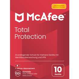 MCAFEE Total Protection (Jahreslizenz, 10x, 1 Jahr, Deutsch)