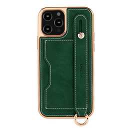 EG Backcover con cordoncino (iPhone 15 Plus, Verde)