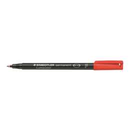 STAEDTLER Marqueur permanent Lumocolor (Rouge, 1 pièce)