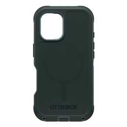 OTTERBOX Backcover MagSafe Defender Series (iPhone 16, Zweifarbig, Schwarz, Grün)