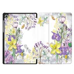 EG MTT Housse pour Samsung Galaxy Tab S5e 10.5" 2019 - fleur