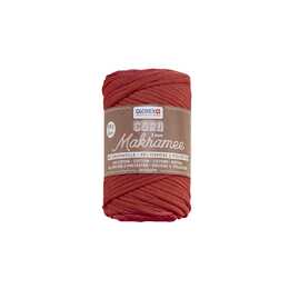 GLOREX Cordon macramé (250 g, Terre cuite, Rouge)