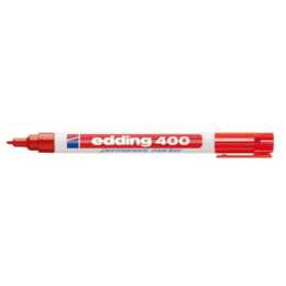 EDDING Marqueur permanent (Rouge, 1 pièce)