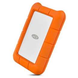 LACIE Rugged (USB de type C, 1000 GB, Argent, Orange)