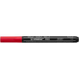 STABILO Pennarello acrilico Free Acrylic T100 (Rosso, 1 pezzo)