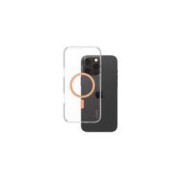 CARE Backcover MagSafe Flagship (iPhone 16 Pro Max, Transparent, Orange)