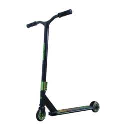 SCHILDKRÖT Stunt Scooter Kickless (Schwarz, Grün)