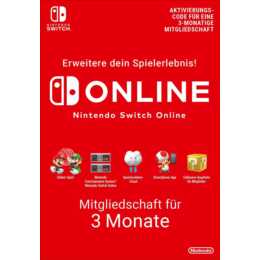 NINTENDO Switch Online 3 Mois (PKC)