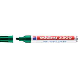 EDDING Permanent Marker 3300 (Grün, 1 Stück)