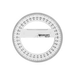 WESTCOTT Goniometro (10 cm, Transparente)