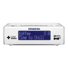 SANGEAN ELECTRONICS DCR-89+ Radio-réveil (Blanc)