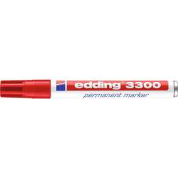 EDDING Pennarello indelebile 3300 (Rosso, 1 pezzo)