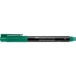 FABER-CASTELL Pennarello indelebile OHP (Verde, 1 pezzo)